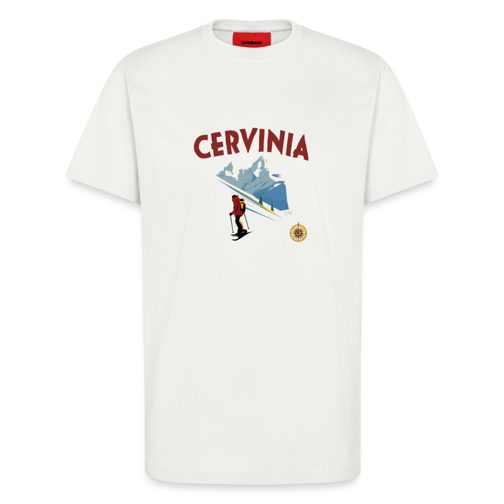 "Cervinia" Organic Relaxed T-Shirt Made in EU - OFF WHITE