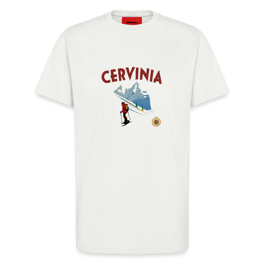 "Cervinia" Organic Relaxed T-Shirt Made in EU - OFF WHITE