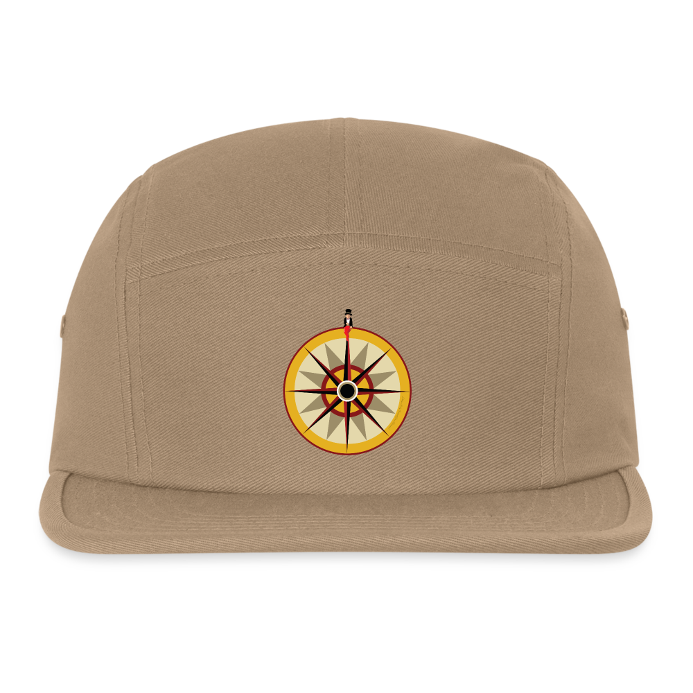 Canvas Camper Cap "Portafortuna Compass Collection" - khaki