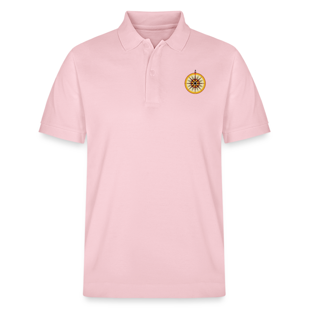 "Portafortuna Compass Collection"  Organic Unisex Polo Shirt - cotton pink