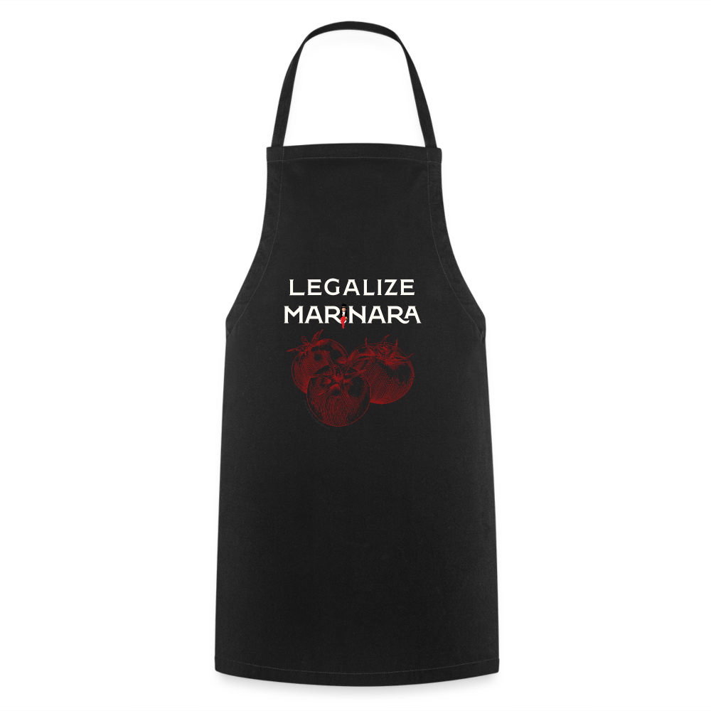 "Legalize Marinara" Cooking Apron - black