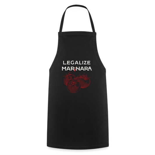 "Legalize Marinara" Cooking Apron - black