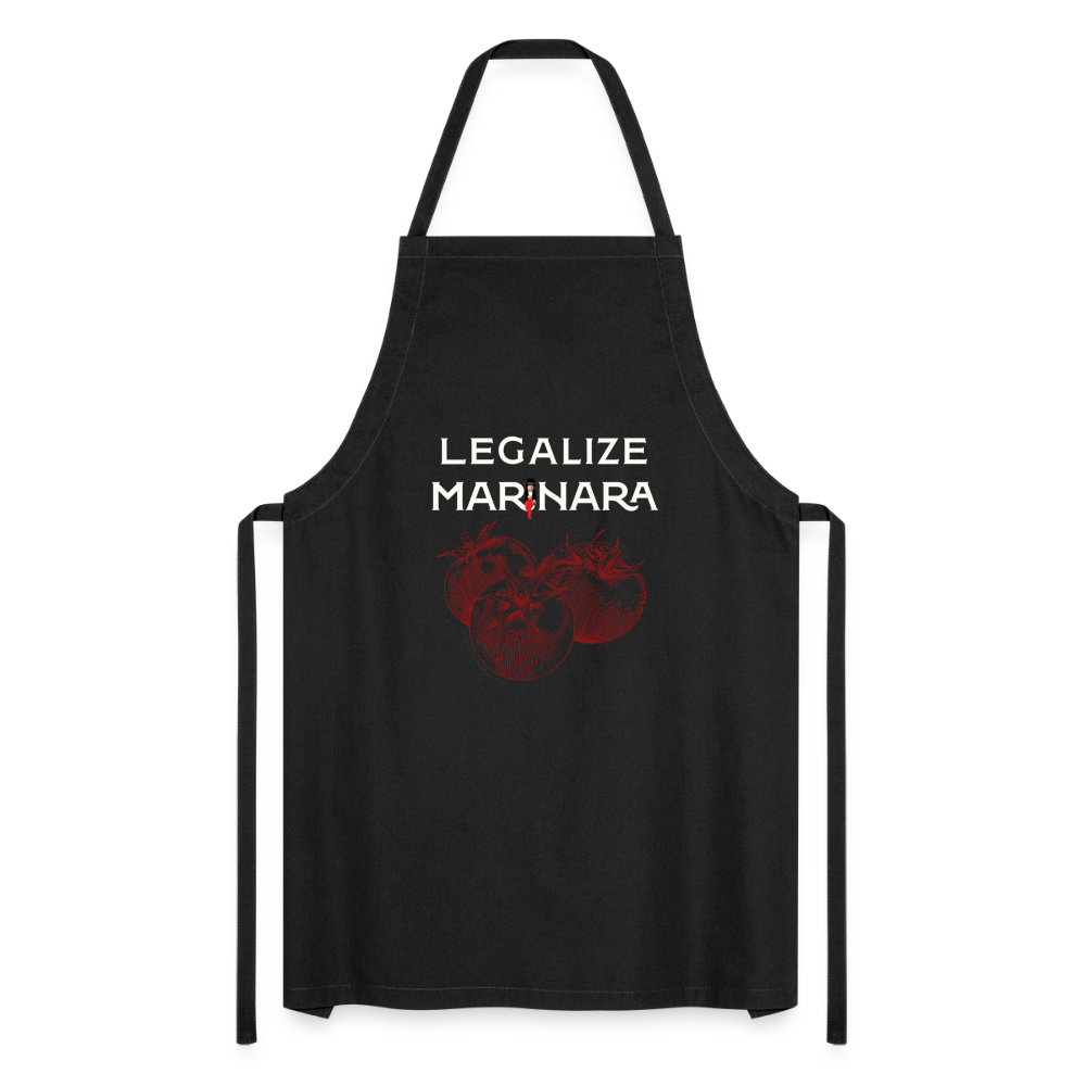 "Legalize Marinara" Cooking Apron - black