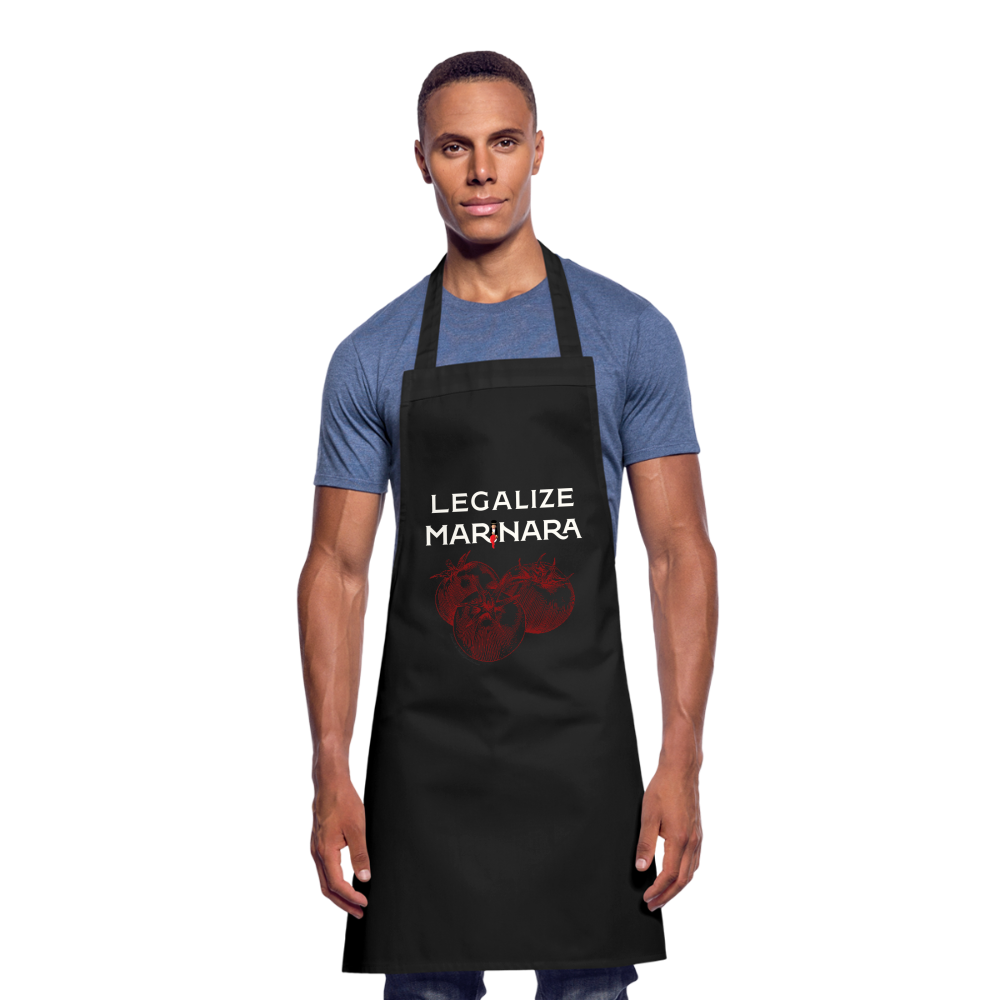 "Legalize Marinara" Cooking Apron - black