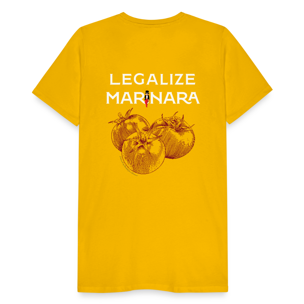 "Legalize Marinara" Men's Premium T-shirt 100% cotton - sun yellow