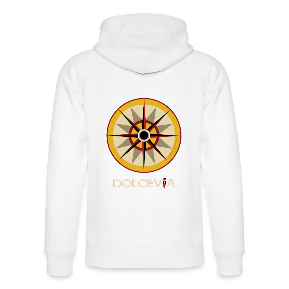 Portafortuna Compass Collection Unisex Organic Hoodie - white