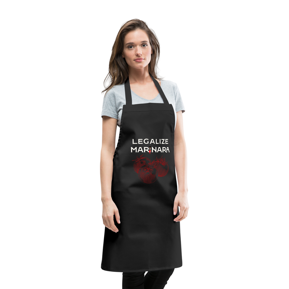 "Legalize Marinara" Cooking Apron - black