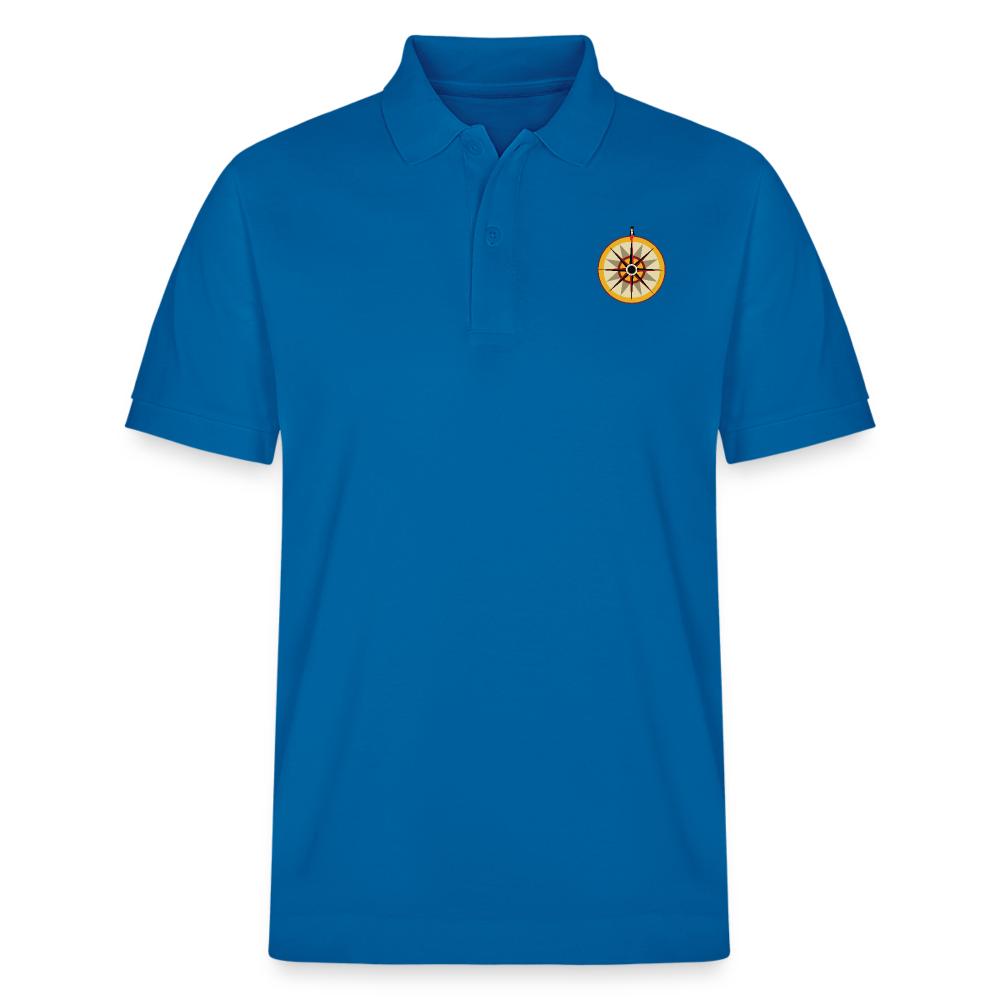 "Portafortuna Compass Collection"  Organic Unisex Polo Shirt - royal blue