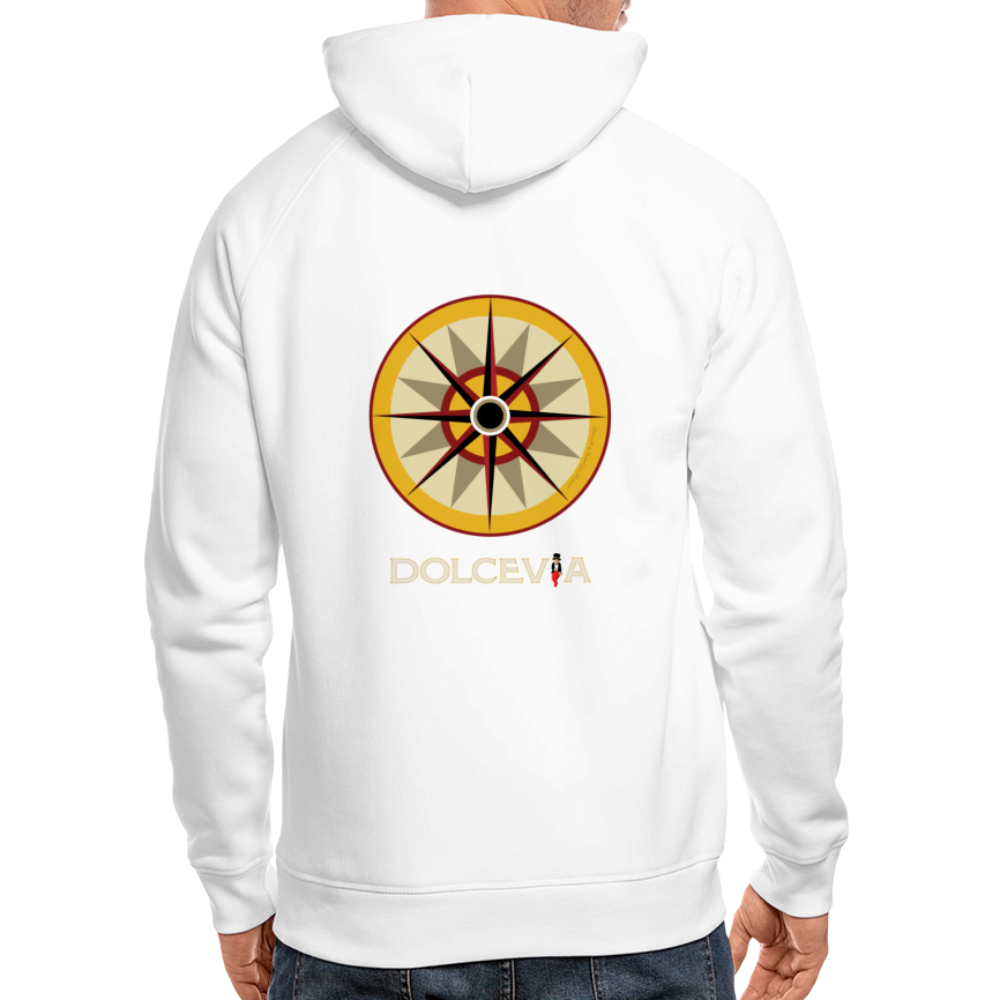 Portafortuna Compass Collection Unisex Organic Hoodie - white