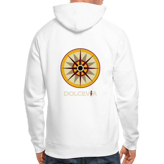 Portafortuna Compass Collection Unisex Organic Hoodie - white