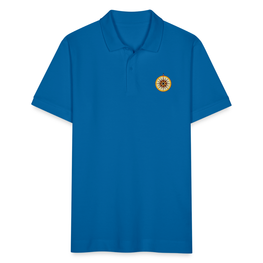 "Portafortuna Compass Collection"  Organic Unisex Polo Shirt - royal blue