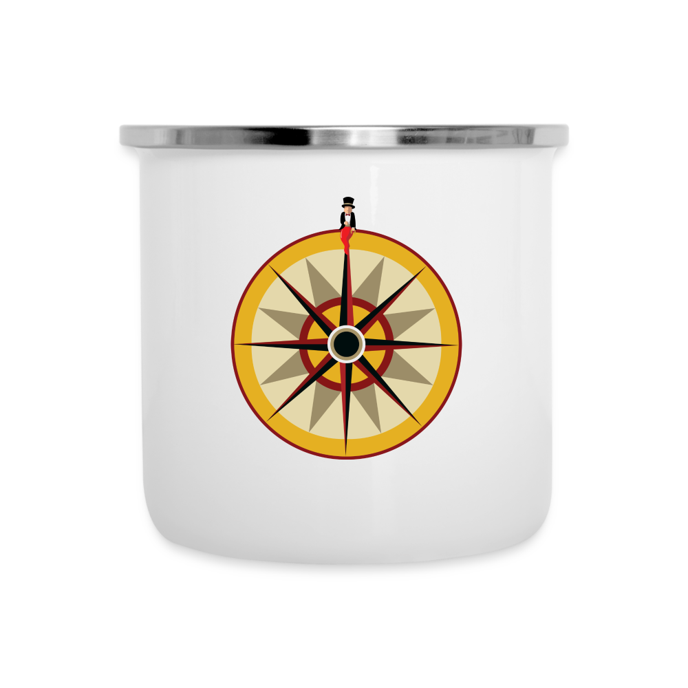 "Portafortuna Compass Collection " Camper Mug - white