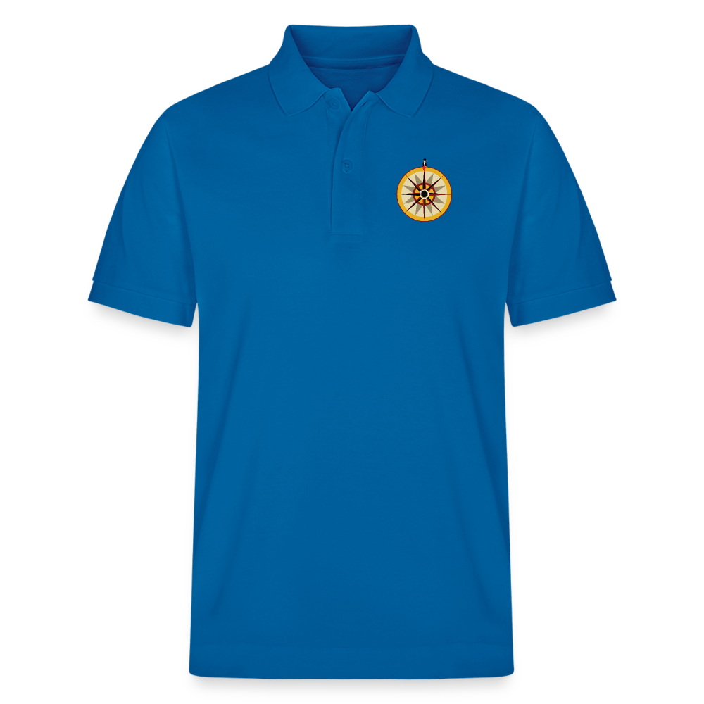 "Portafortuna Compass Collection"  Organic Unisex Polo Shirt - royal blue