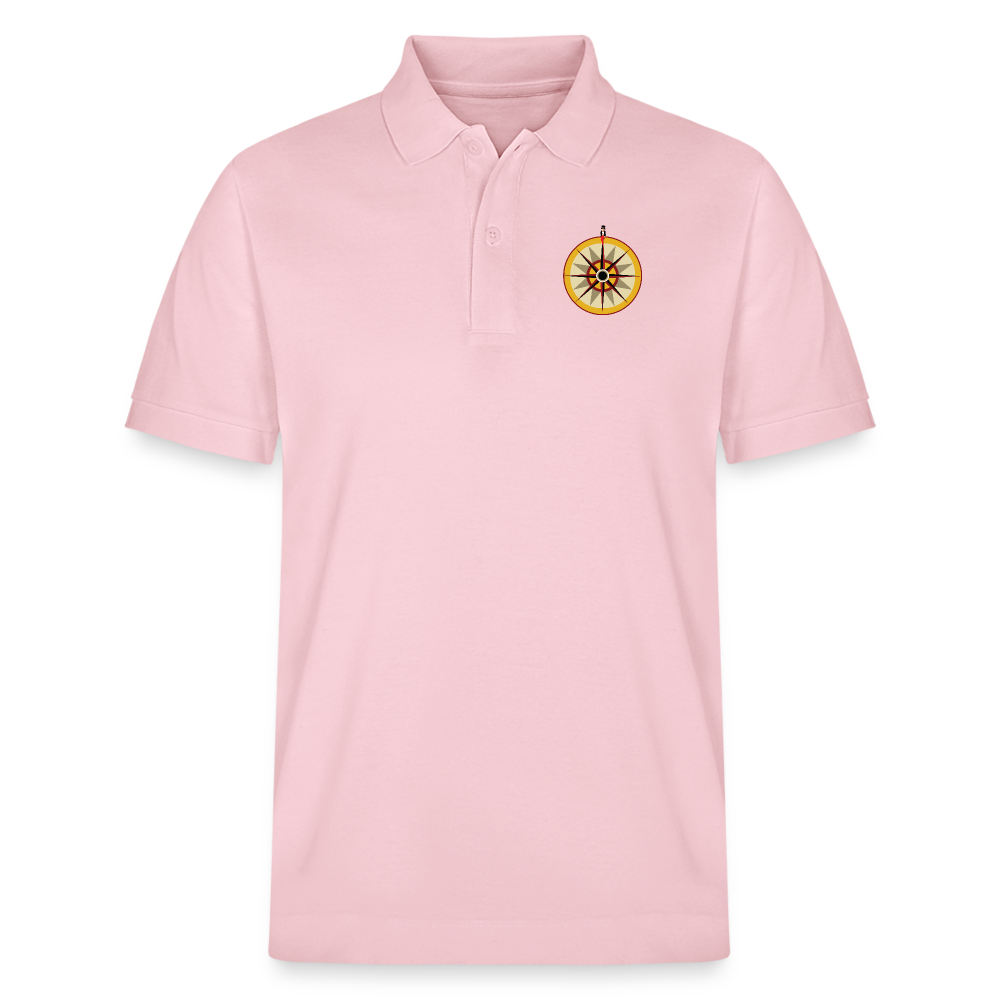 "Portafortuna Compass Collection"  Organic Unisex Polo Shirt - cotton pink