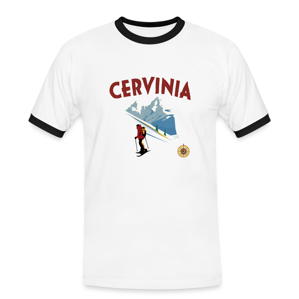 Limited Edition 'Cervinia' Men's Portafortuna Shirt - wit/zwart