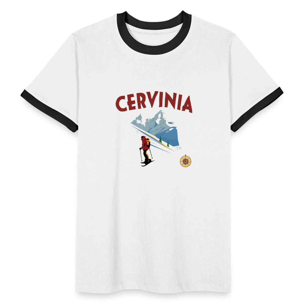 Limited Edition 'Cervinia' Men's Portafortuna Shirt - wit/zwart