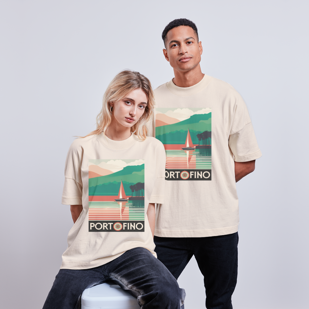 "Portofino" oversized organic T-shirt - natuurwit